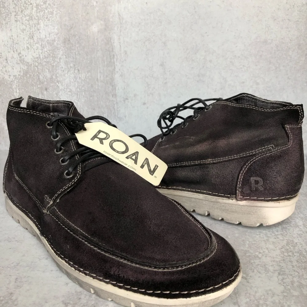 Roan By BedStu Black Oiled Suede Leather Handfinished Shoes Tobias 11.5 NIB